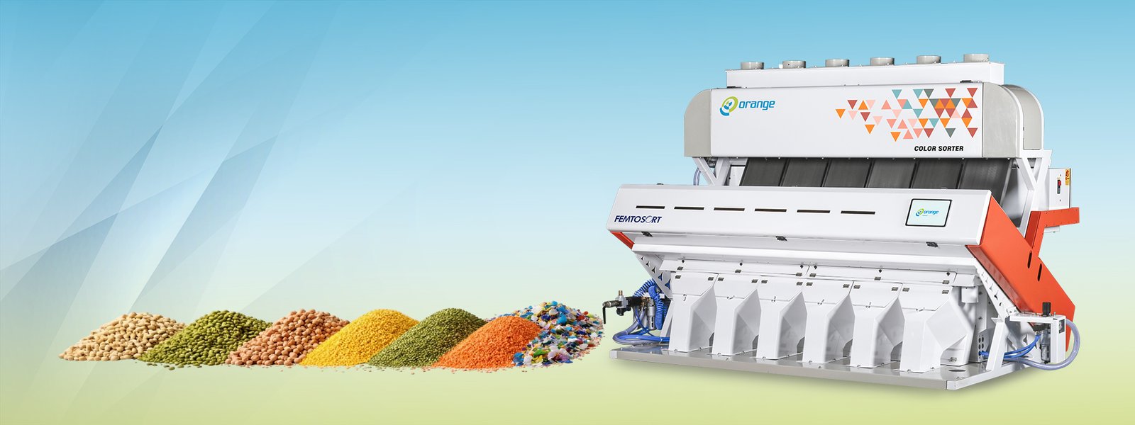 Orange Color Sorter Machine
